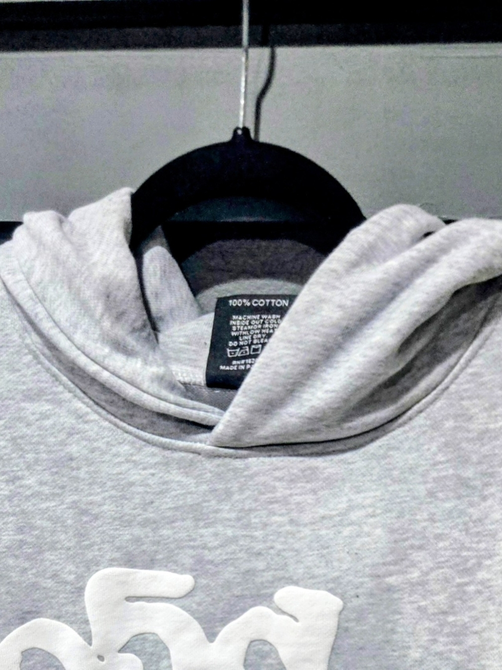 Grey Spider Web Heavyweight Streetwear Hoodie, NWT SZ Medium